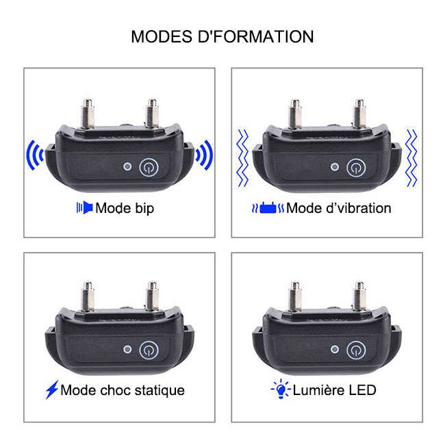 Rechargeable et Etanche collier récepteur pour Collier dressage chien M613/M623/M633