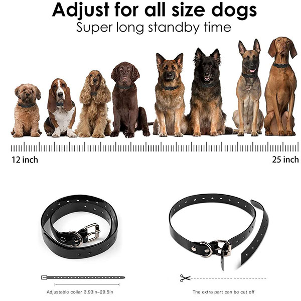 collier de dressage pour chien avec talkie-walkie Distance de contrôle à distance jusqu'à 3280 pieds