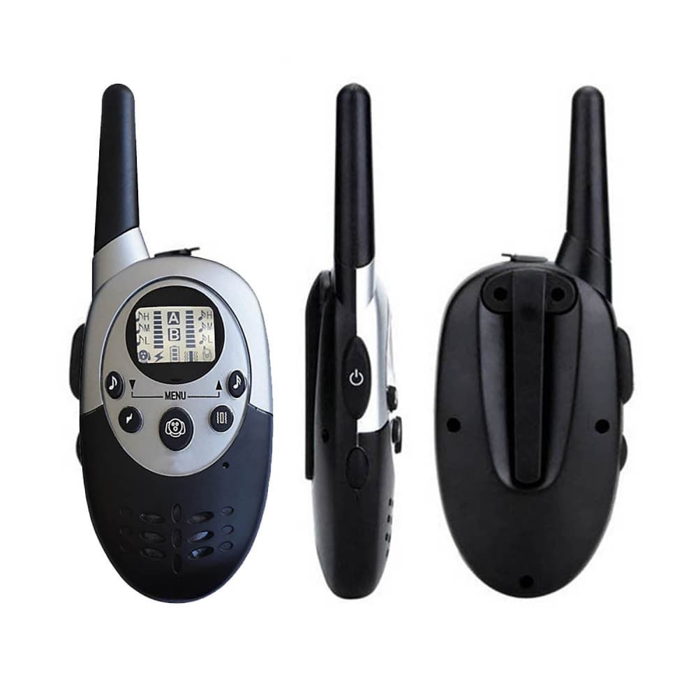 Collier dressage chien Electrique Rechargeable et Etanche 1000m Anti Aboiement pour 2 chiens